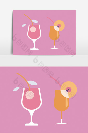 果汁饮品元素设计图片