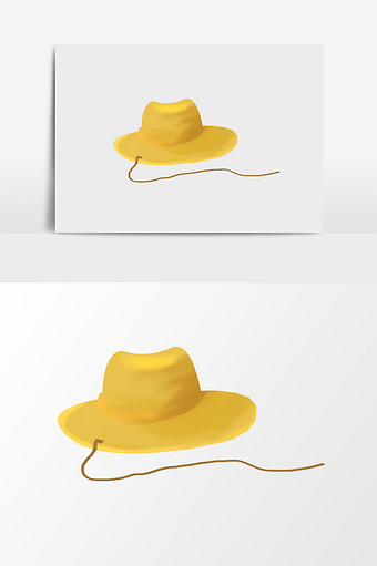 卡通漫画黄色帽子