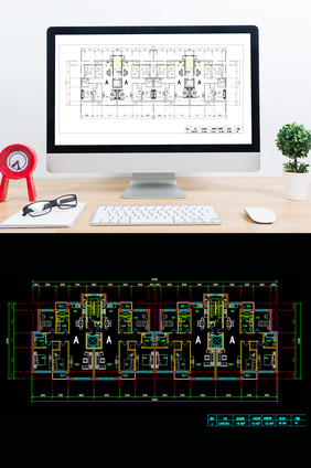 复式高层户型CAD