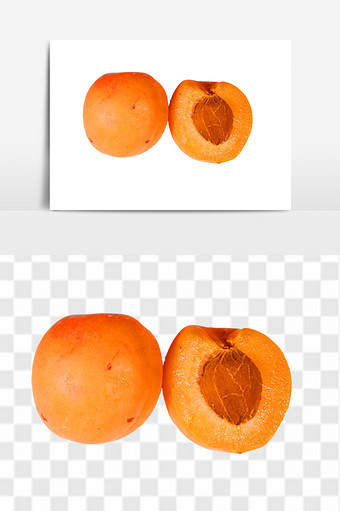 新鲜黄杏水果素材图片