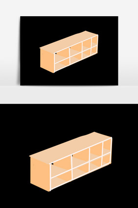 卡通扁平橱子柜子