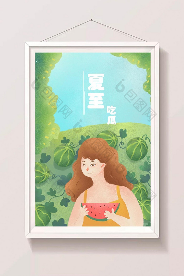 夏至插画夏至插图插画图片