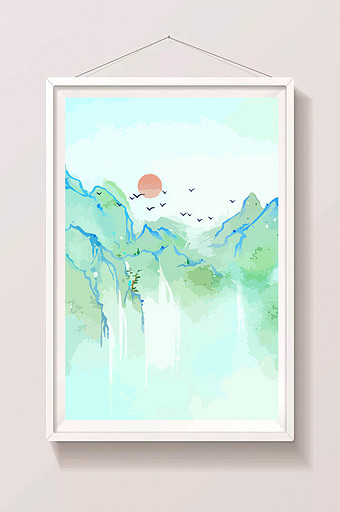 山水风景背景 山水风景背景图片 包图网