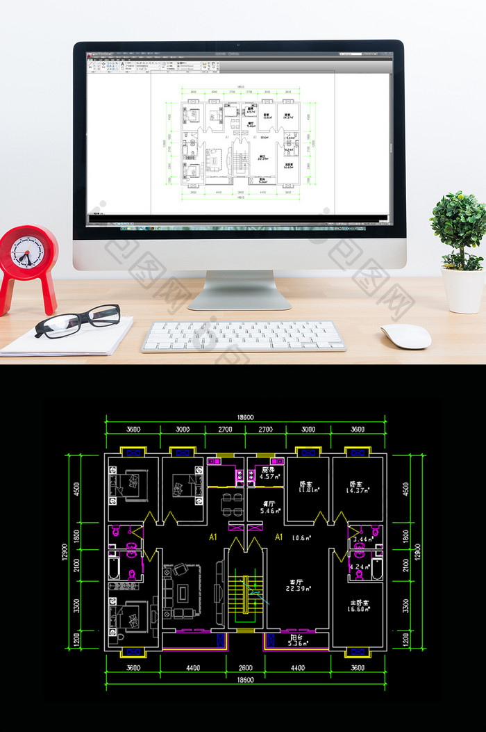 现代家装施工图CAD图纸