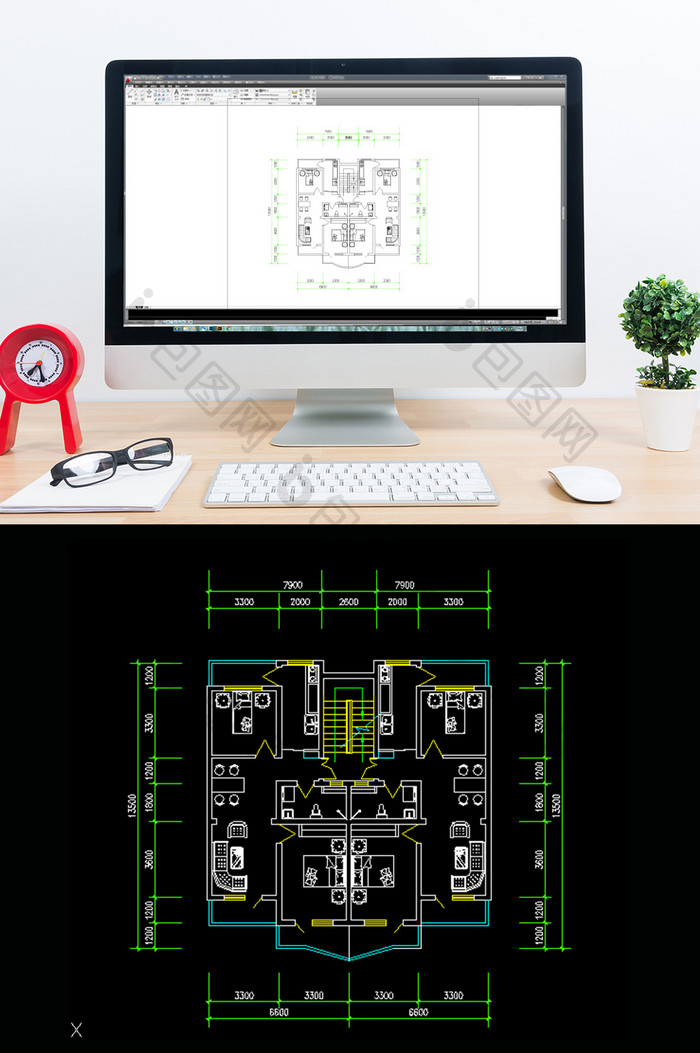 全屋定制层户型建筑CAD图纸