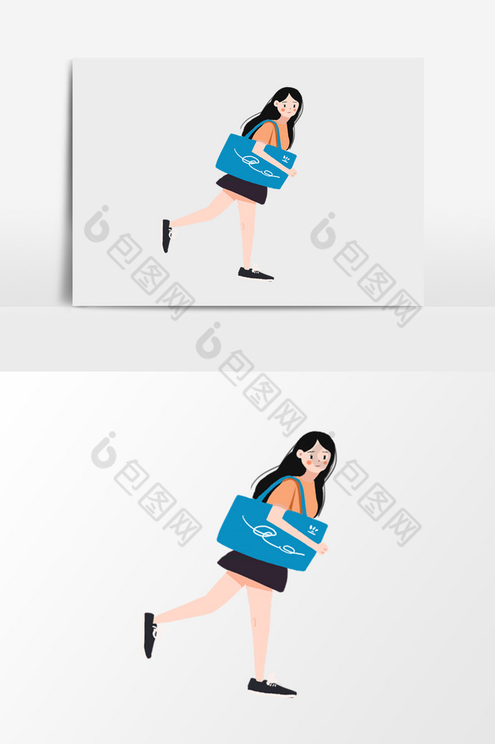 卡通漫画购物少女 图片下载 包图网 卡通漫画购物少女 图片下载 包图网