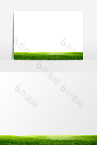 绿色草地设计元素图片