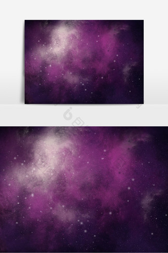 紫红色雾气星空雾气元素图片