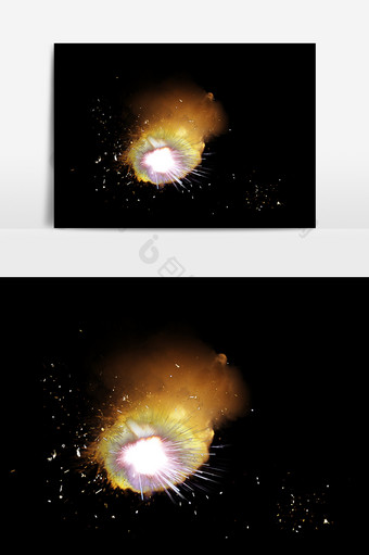 火焰天空爆炸元素图片