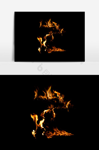 流光火焰元素素材图片