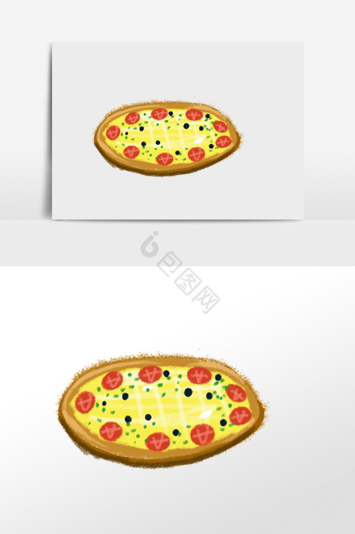 食品披萨番茄图片