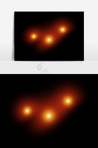 金色光斑光效元素素材图片