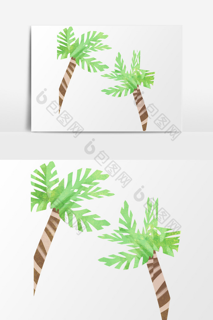 椰树插画图片图片
