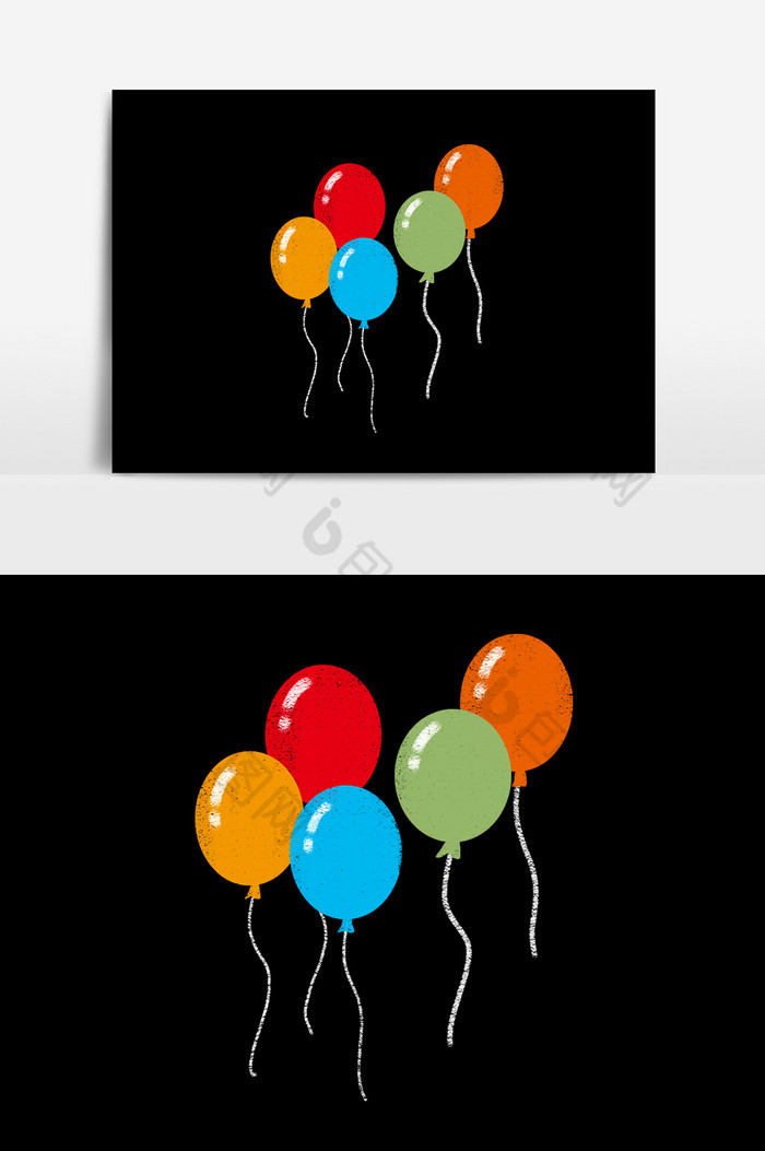 可爱气球元素节日素材气球素材图片