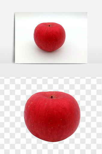 鲜红好看的大红苹果素材图片