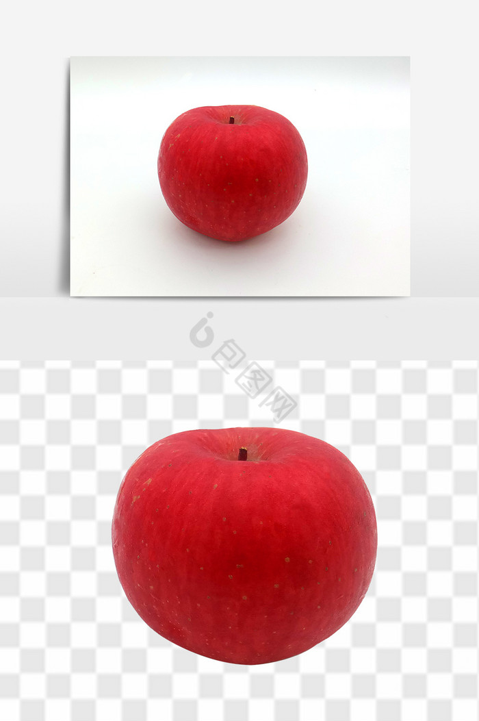 鲜红好看的大红苹果图片