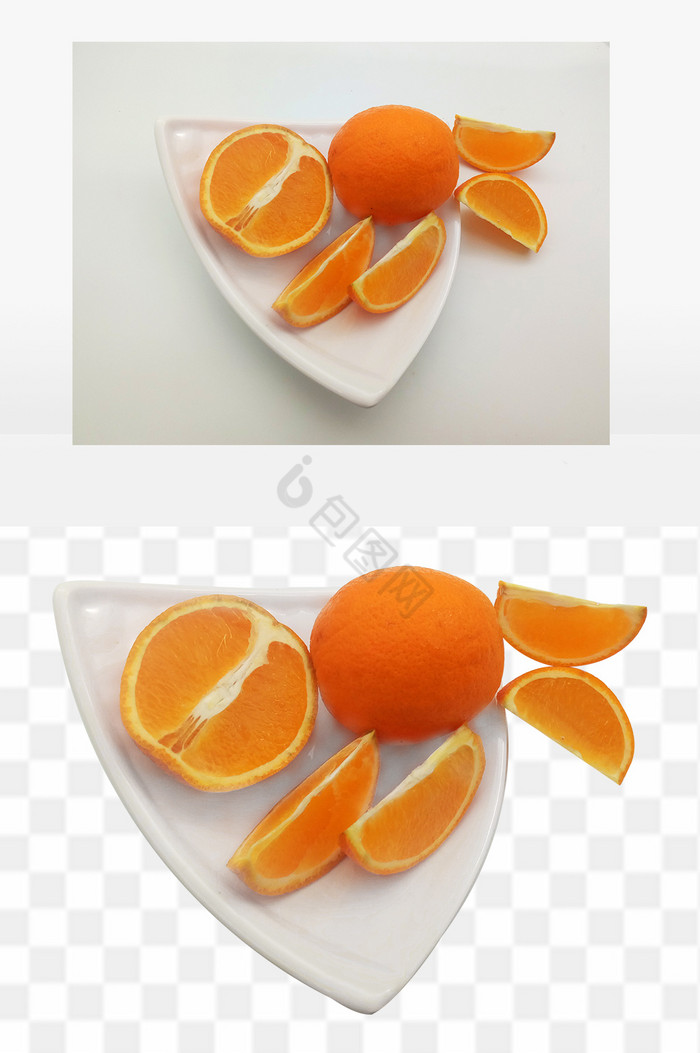 鲜嫩多汁好吃的鲜橙图片