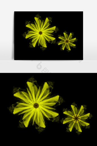 开花型光圈光效元素图片