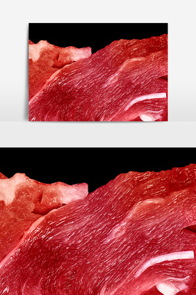 新鲜肉类手绘肉类元素素材