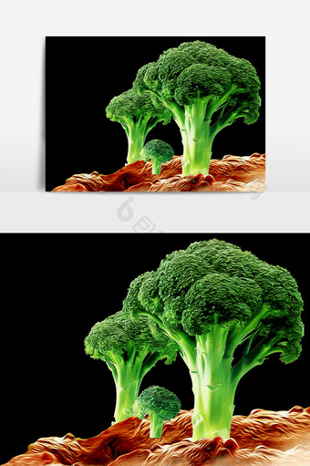蔬菜西蓝花元素素材图片