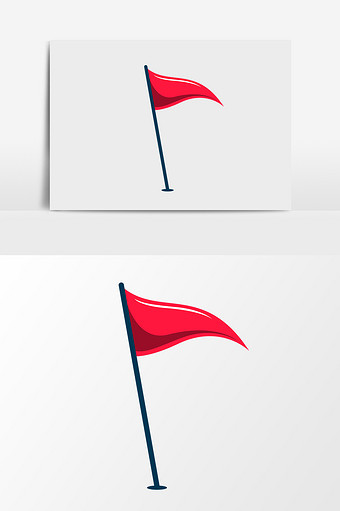 旗帜插画-旗帜插画图片-包图网