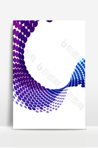 抽象扭曲蓝紫点状图形背景图片