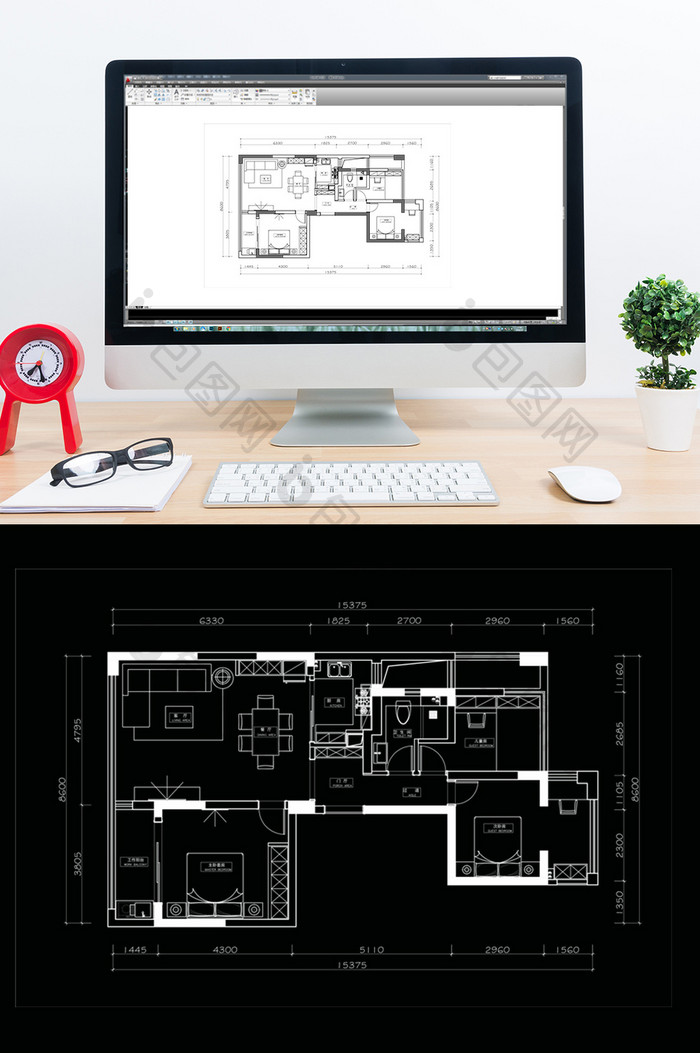 CAD家装室内平面方案