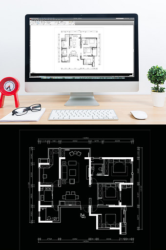 CAD高层室内户型平面方案图片