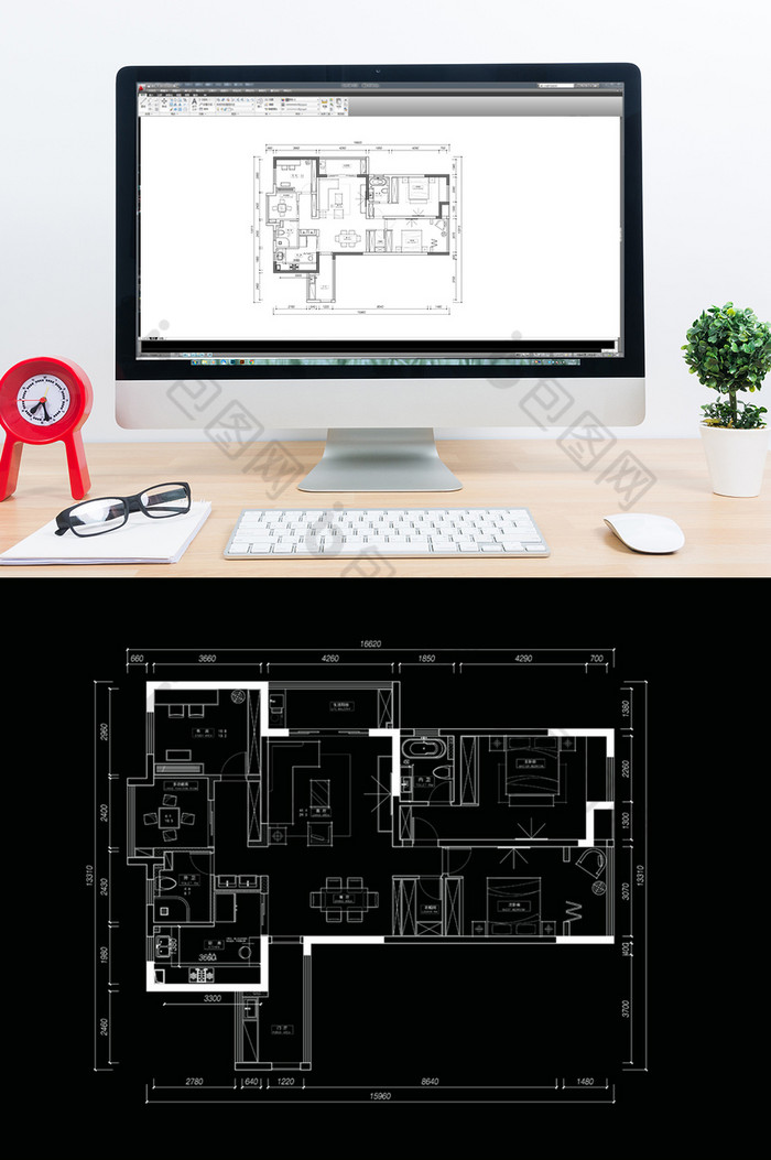 CAD高层室内平面布局方案图片图片