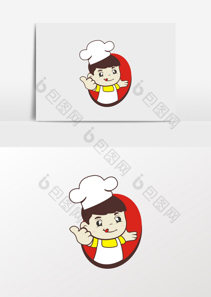 快餐中餐西餐卡通厨师形像