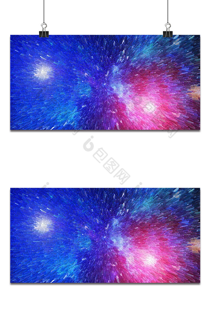 3d凸起红蓝色炫丽背景图片