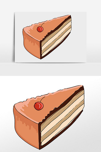蛋糕甜点卡通小元素图片