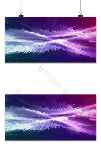 3d突起紫色光效线条背景图片