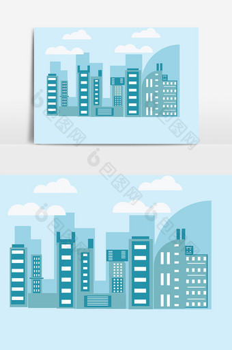 城市楼房元素设计图片