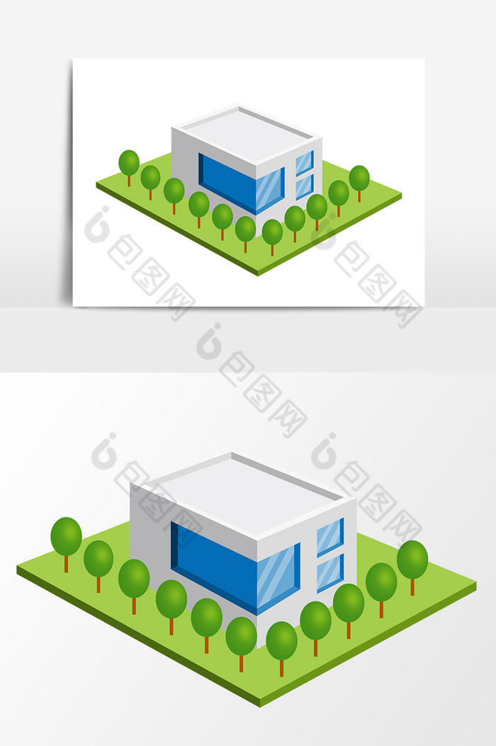 卡通插画建筑图片