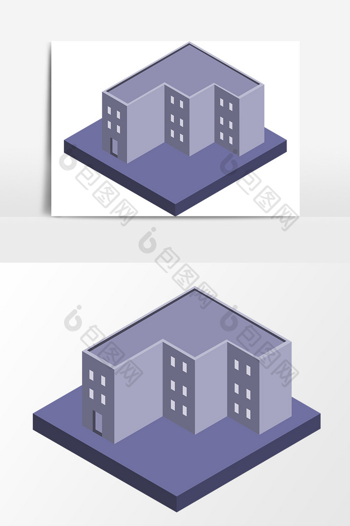 楼房25d房子元素