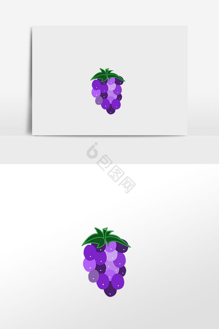 插画水果葡萄图片