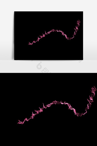 紫红科技抛物线光效矢量元素图片