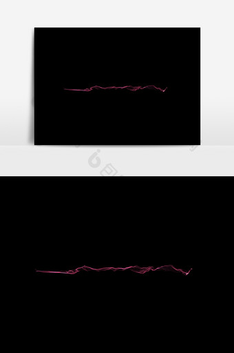 紫红线条科技光效矢量元素图片
