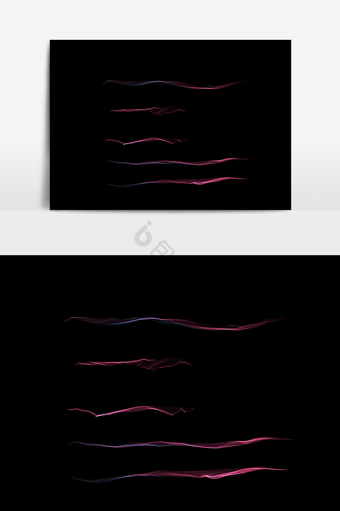 紫红科技波浪光效图片