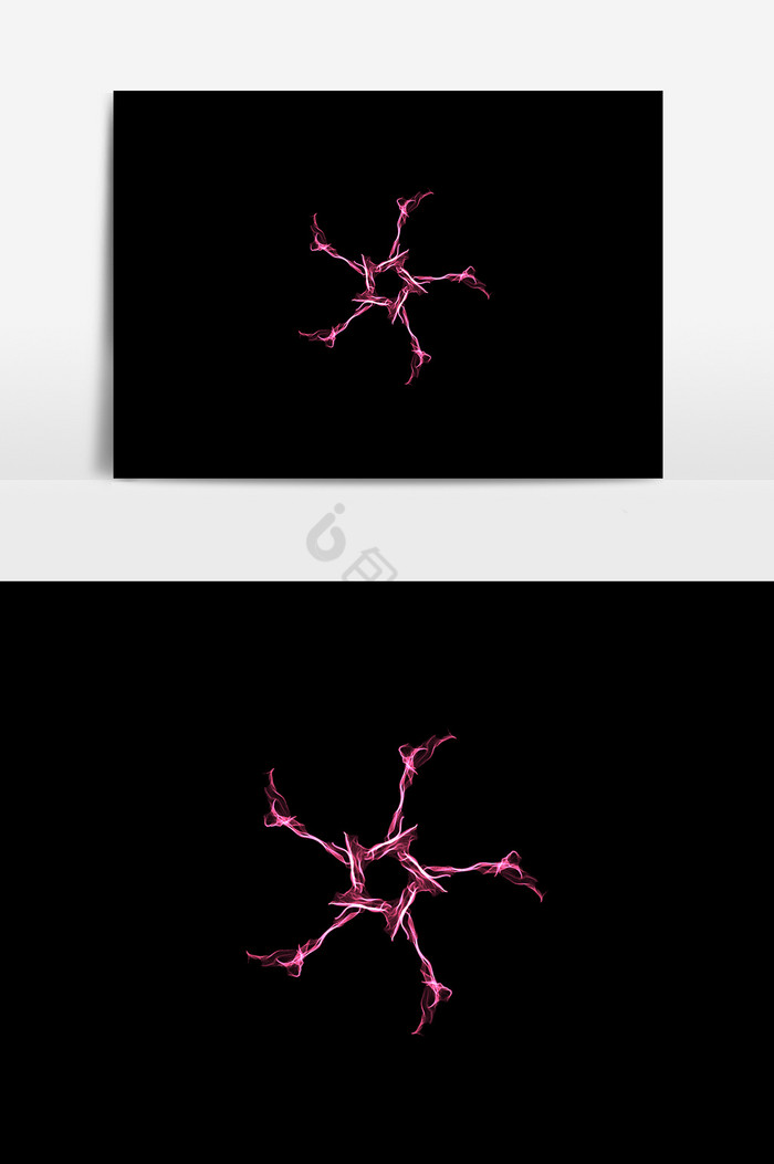紫红科技星形光效图片