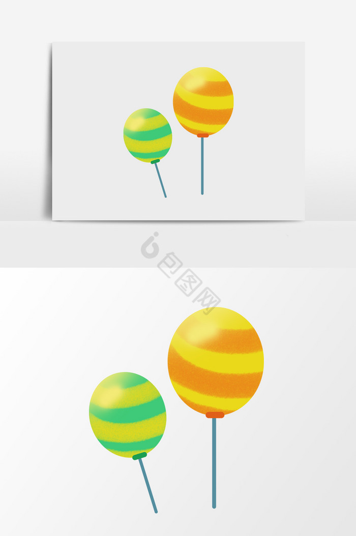 彩色拼色气球图片