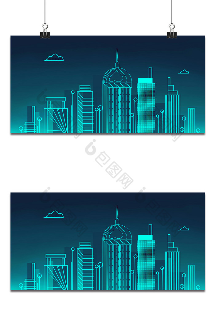 工业城市城市建筑简约风格图片