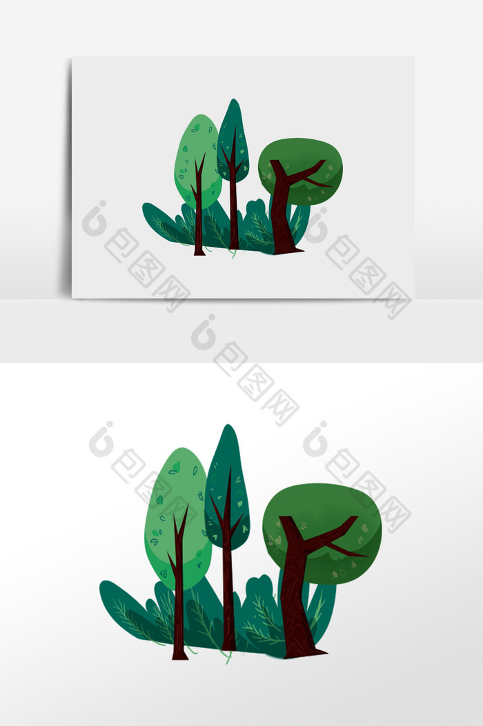 绿植元素插画图片