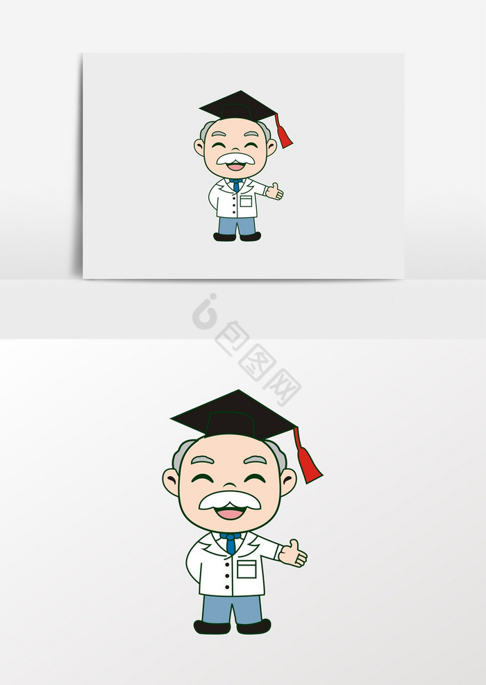 卡通博士图片-卡通博士素材免费下载-包图网