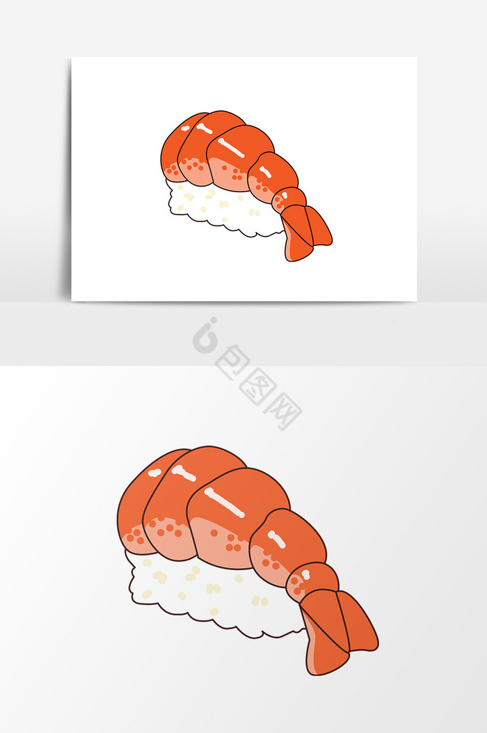 营养虾仁寿司图片