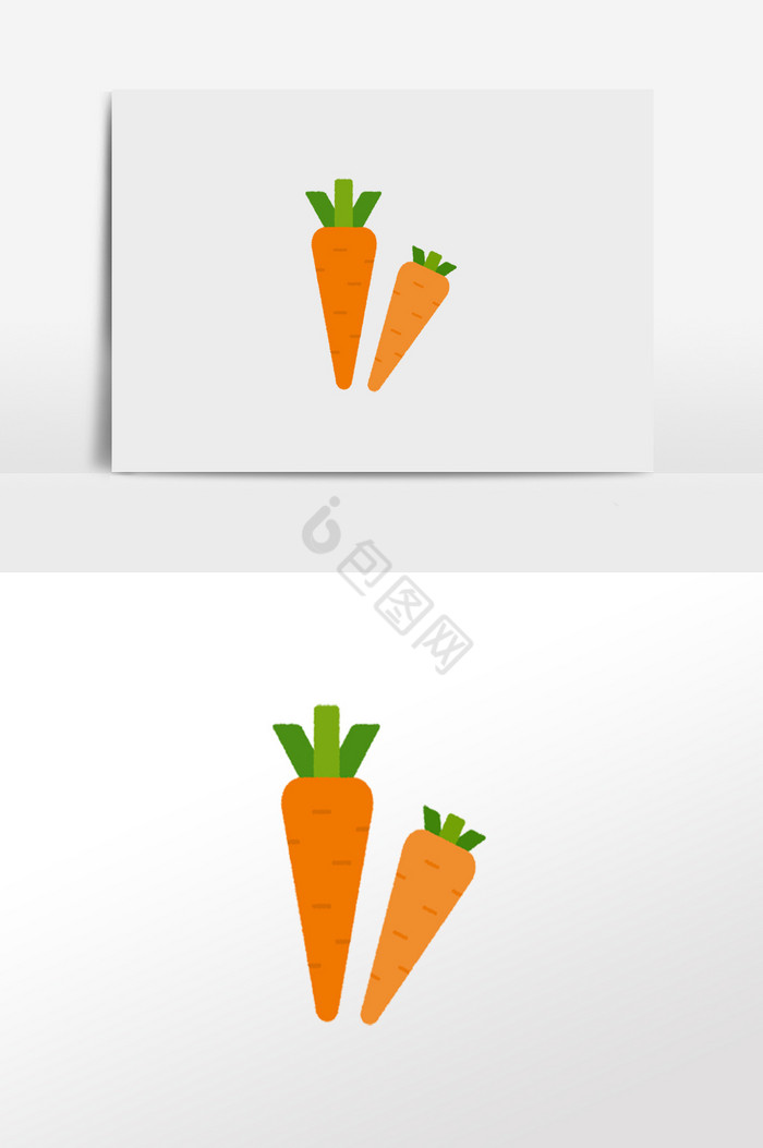 胡萝卜插画图片