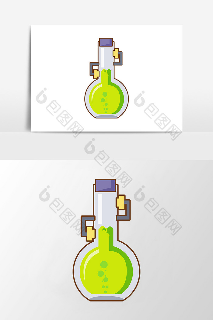 化学试剂绿色液体元素