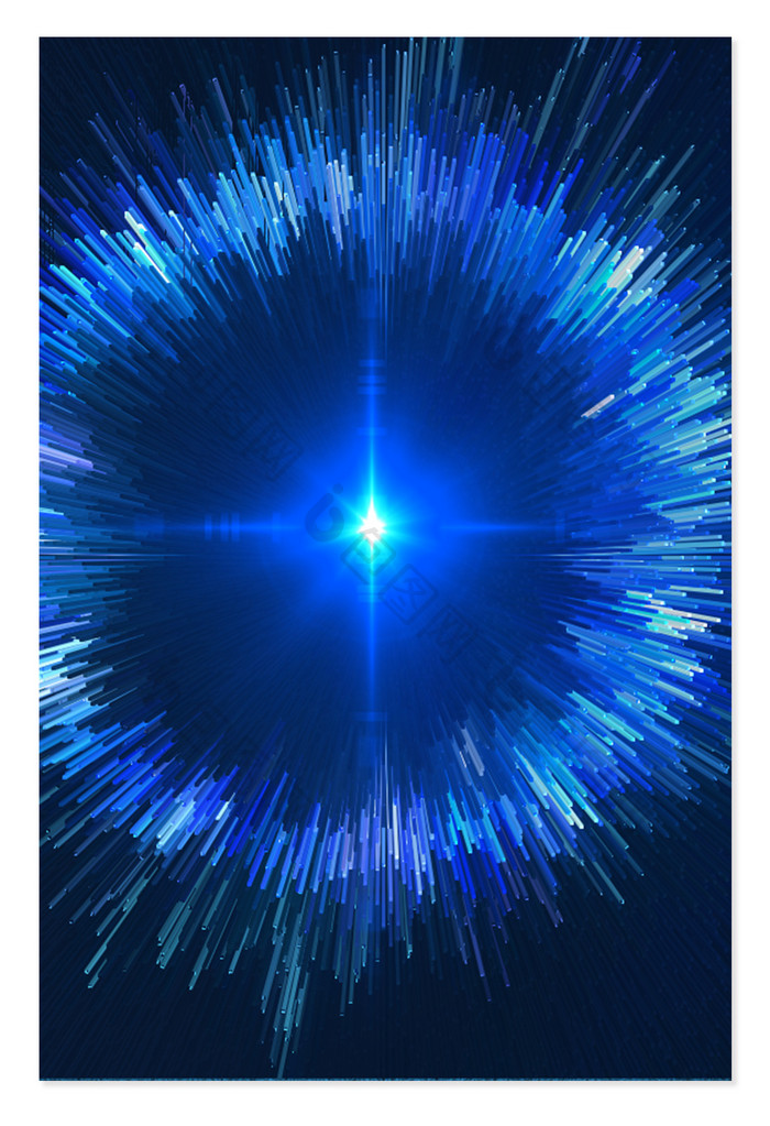 粒子爆炸磁暴黑洞发光太空科技蓝时尚背景