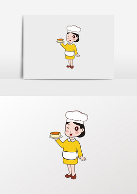 妈妈阿姨点心蛋糕厨师形像